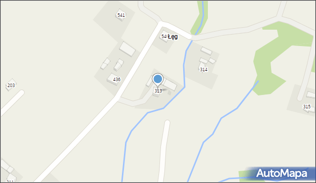 Siemiechów, Siemiechów, 313, mapa Siemiechów