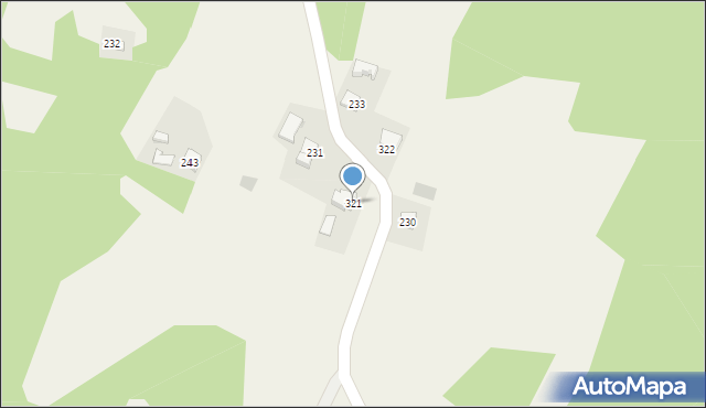 Siemiechów, Siemiechów, 321, mapa Siemiechów