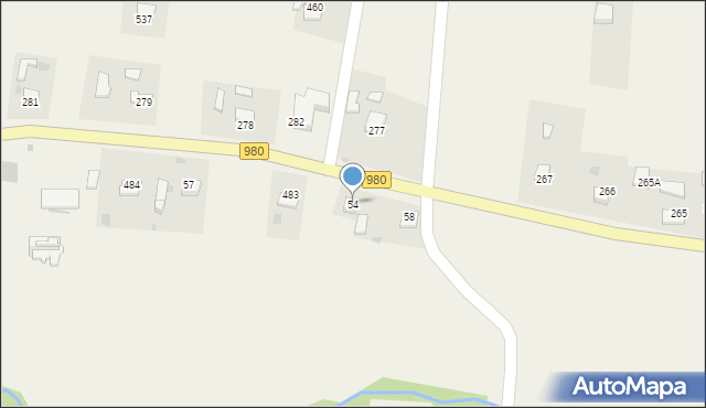 Siemiechów, Siemiechów, 54, mapa Siemiechów