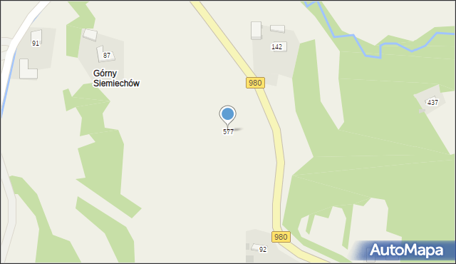 Siemiechów, Siemiechów, 577, mapa Siemiechów