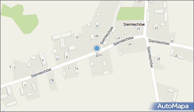 Siemiechów, Siemiechów, 10, mapa Siemiechów