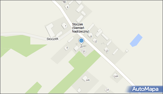 Siemień Nadrzeczny, Siemień Nadrzeczny, 10, mapa Siemień Nadrzeczny