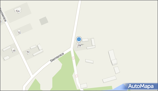 Siemienice, Siemienice, 16a, mapa Siemienice