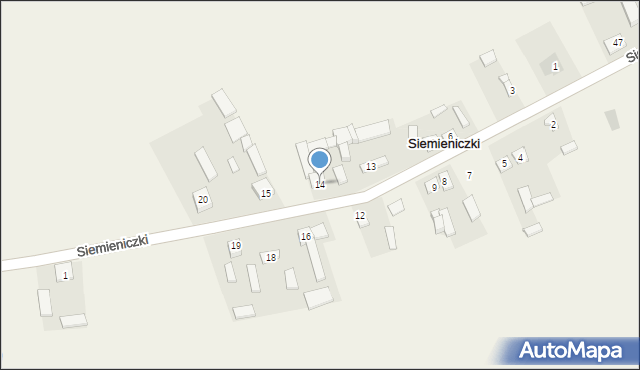 Siemieniczki, Siemieniczki, 14, mapa Siemieniczki