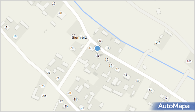 Siemierz, Siemierz, 34, mapa Siemierz