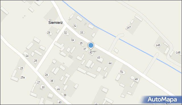 Siemierz, Siemierz, 42, mapa Siemierz