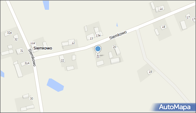 Siemkowo, Siemkowo, 21, mapa Siemkowo