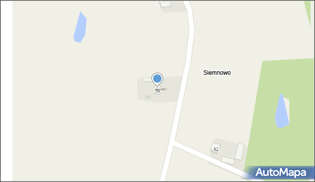 Siemnówek, Siemnówek, 59, mapa Siemnówek