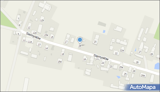 Siemysłów, Siemysłów, 19, mapa Siemysłów