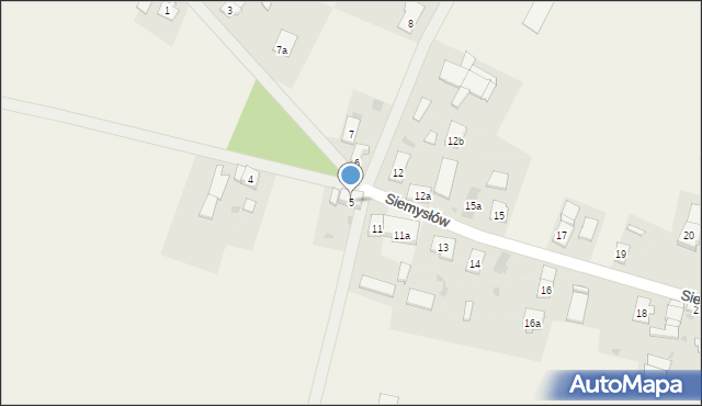 Siemysłów, Siemysłów, 5, mapa Siemysłów