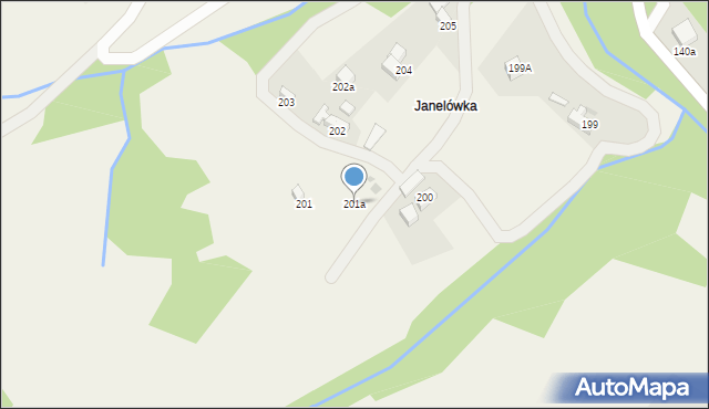 Sieniawa, Sieniawa, 201a, mapa Sieniawa