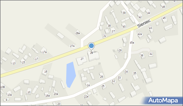 Sieniec, Sieniec, 28, mapa Sieniec