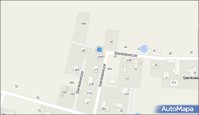 Sienkiewicze, Sienkiewicze, 47D, mapa Sienkiewicze