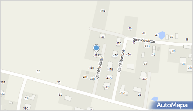 Sienkiewicze, Sienkiewicze, 48A, mapa Sienkiewicze