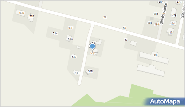 Sienkiewicze, Sienkiewicze, 53C, mapa Sienkiewicze