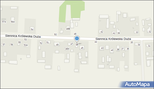 Siennica Królewska Duża, Siennica Królewska Duża, 46, mapa Siennica Królewska Duża
