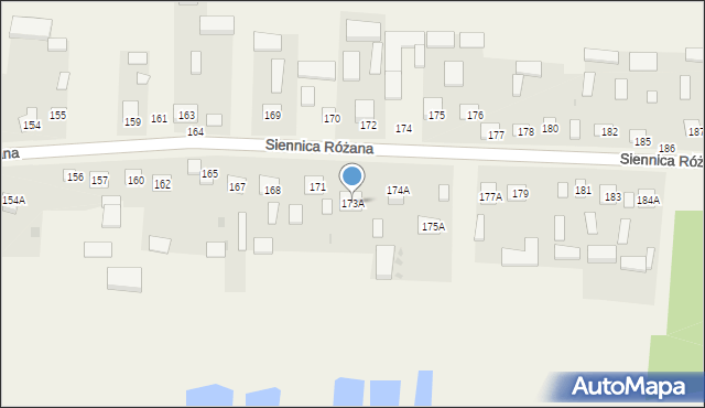 Siennica Różana, Siennica Różana, 173A, mapa Siennica Różana