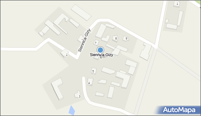 Siennica-Szymanki, Siennica-Gizy, 6, mapa Siennica-Szymanki