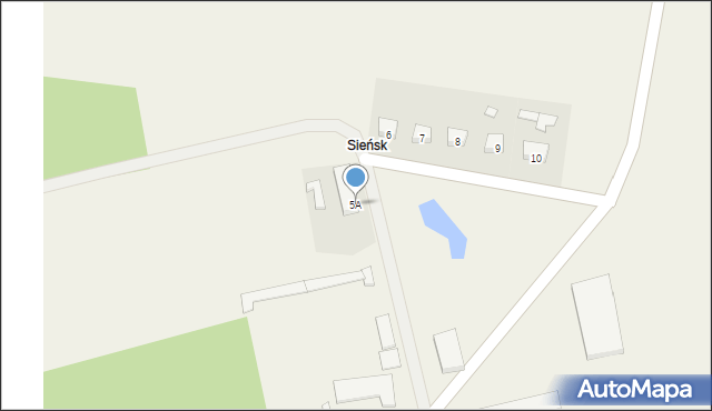 Sieńsk, Sieńsk, 5A, mapa Sieńsk