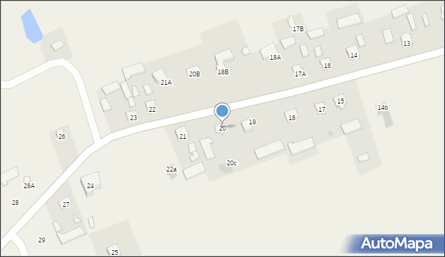 Sieprawice, Sieprawice, 20, mapa Sieprawice