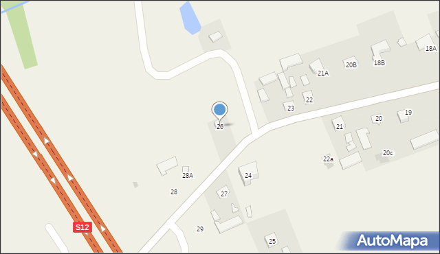 Sieprawice, Sieprawice, 26, mapa Sieprawice