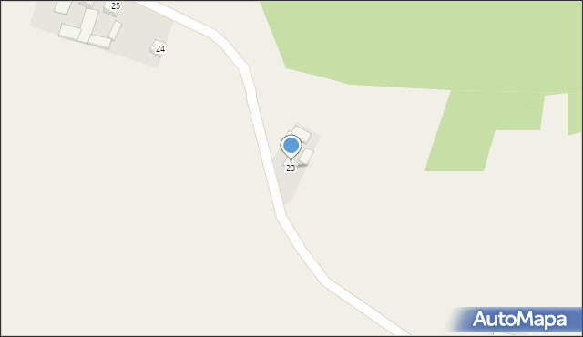 Sieradowice-Parcele, Sieradowice-Parcele, 23, mapa Sieradowice-Parcele