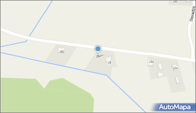 Sieradza, Sieradza, 28A, mapa Sieradza