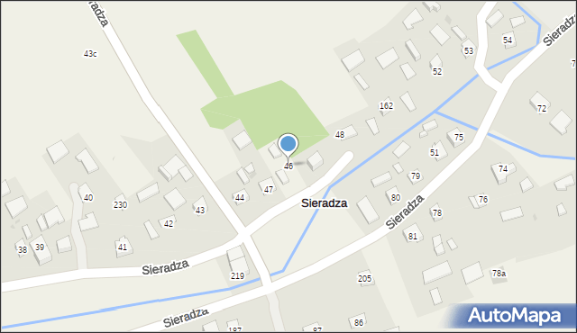 Sieradza, Sieradza, 46, mapa Sieradza