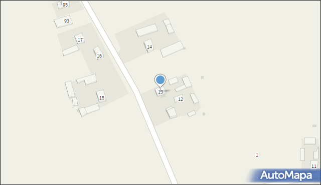 Sieradzice, Sieradzice, 13, mapa Sieradzice