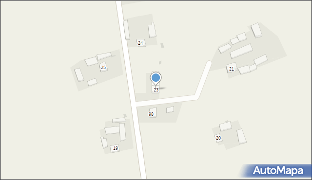 Sieradzice, Sieradzice, 23, mapa Sieradzice