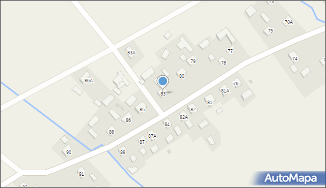 Sierakośce, Sierakośce, 83, mapa Sierakośce