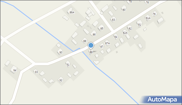 Sierakośce, Sierakośce, 89, mapa Sierakośce