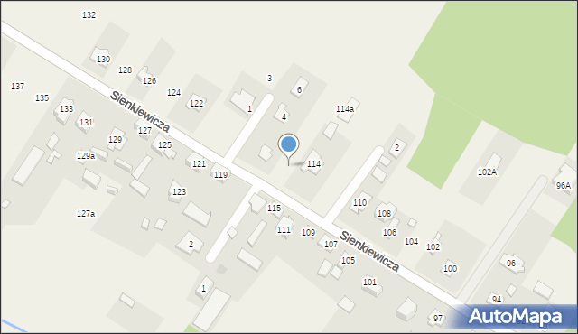 Sieraków, Sienkiewicza Henryka, 116, mapa Sieraków