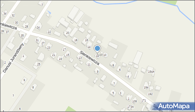 Sieraków, Sienkiewicza Henryka, 12, mapa Sieraków