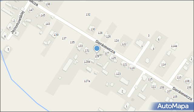 Sieraków, Sienkiewicza Henryka, 129, mapa Sieraków