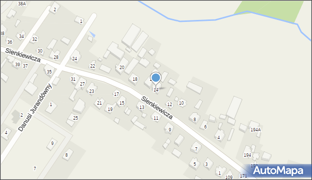 Sieraków, Sienkiewicza Henryka, 14, mapa Sieraków
