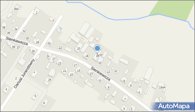 Sieraków, Sienkiewicza Henryka, 16, mapa Sieraków