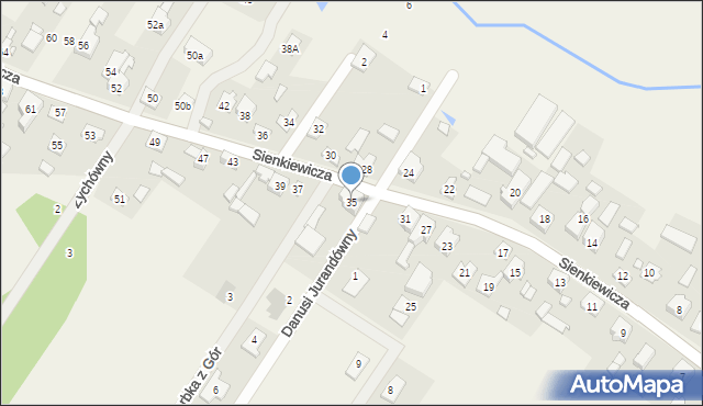 Sieraków, Sienkiewicza Henryka, 35, mapa Sieraków