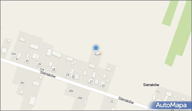 Sieraków, Sieraków, 25c, mapa Sieraków