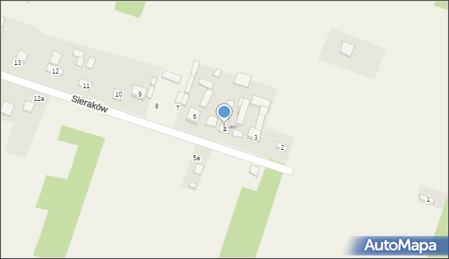 Sieraków, Sieraków, 4, mapa Sieraków
