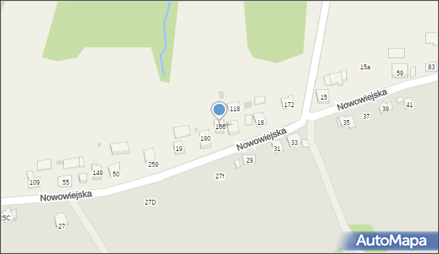 Sieraków, Sieraków, 166, mapa Sieraków