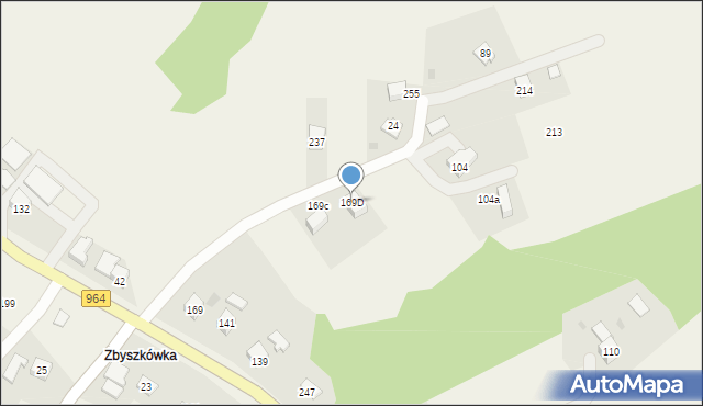 Sieraków, Sieraków, 169D, mapa Sieraków