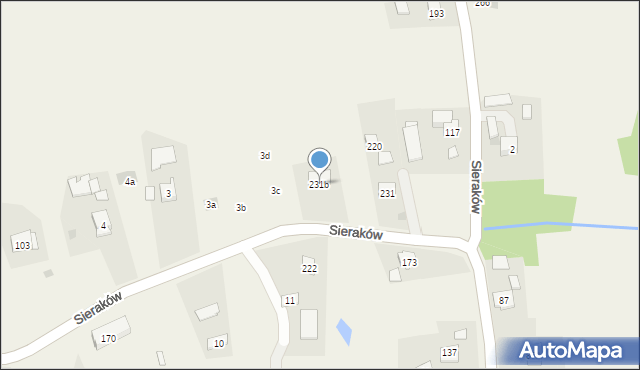Sieraków, Sieraków, 231b, mapa Sieraków