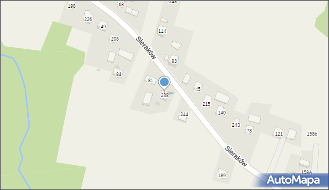Sieraków, Sieraków, 238, mapa Sieraków