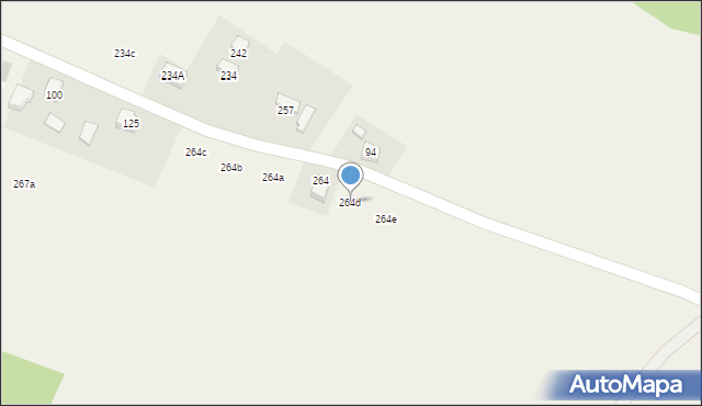 Sieraków, Sieraków, 264d, mapa Sieraków