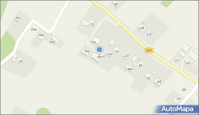 Sieraków, Sieraków, 52f, mapa Sieraków