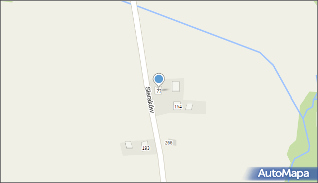 Sieraków, Sieraków, 77, mapa Sieraków