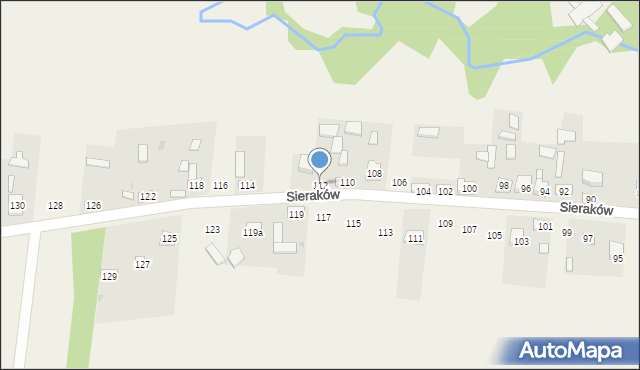 Sieraków, Sieraków, 112, mapa Sieraków