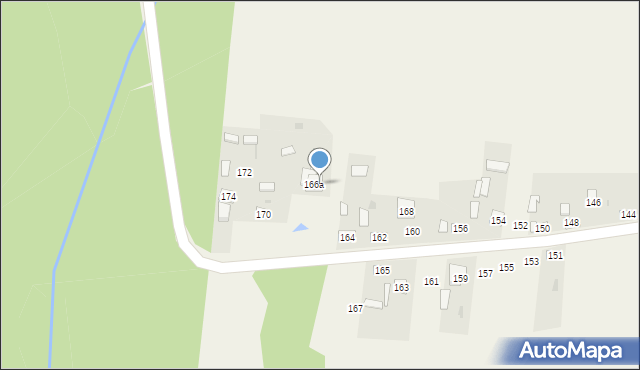 Sieraków, Sieraków, 166a, mapa Sieraków