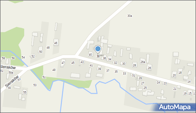 Sieraków, Sieraków, 38, mapa Sieraków